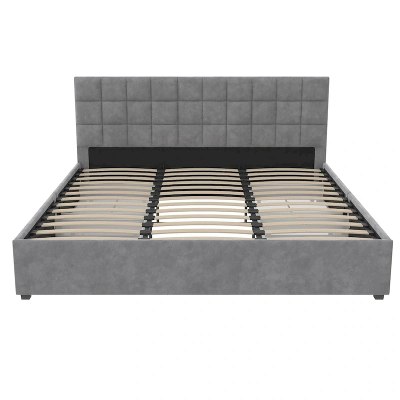 CosmoLiving Serena Upholstered Bed with Drawers
