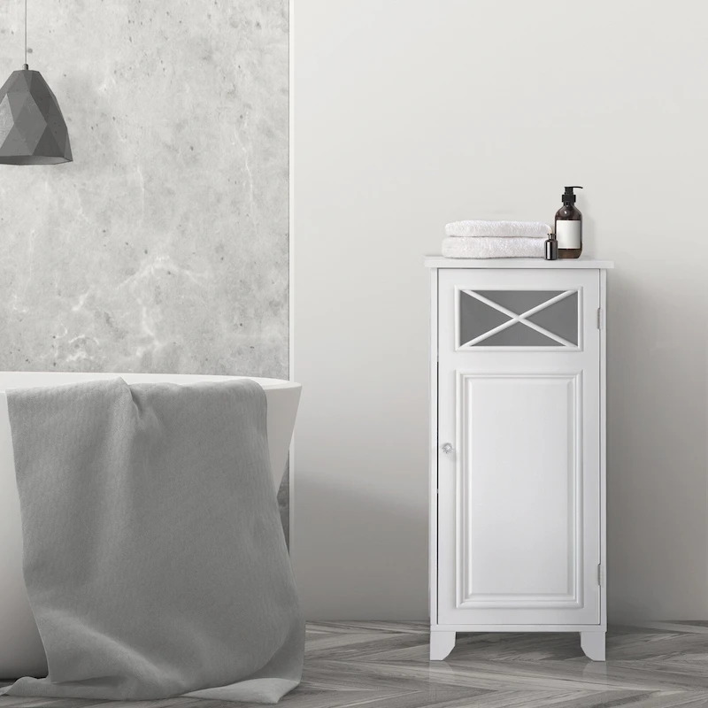 Teamson Home Dawson Freestanding Slim Floor Cabinet - 13L x 15W x 32H