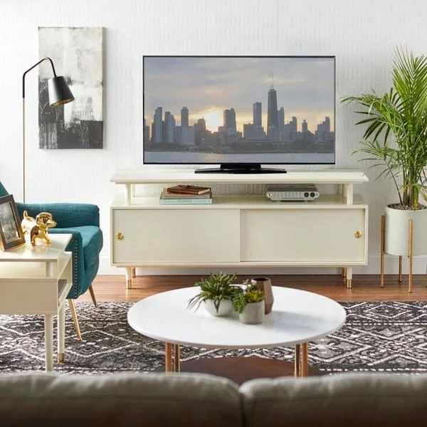 Mid-Century Modern Wood TV Stand