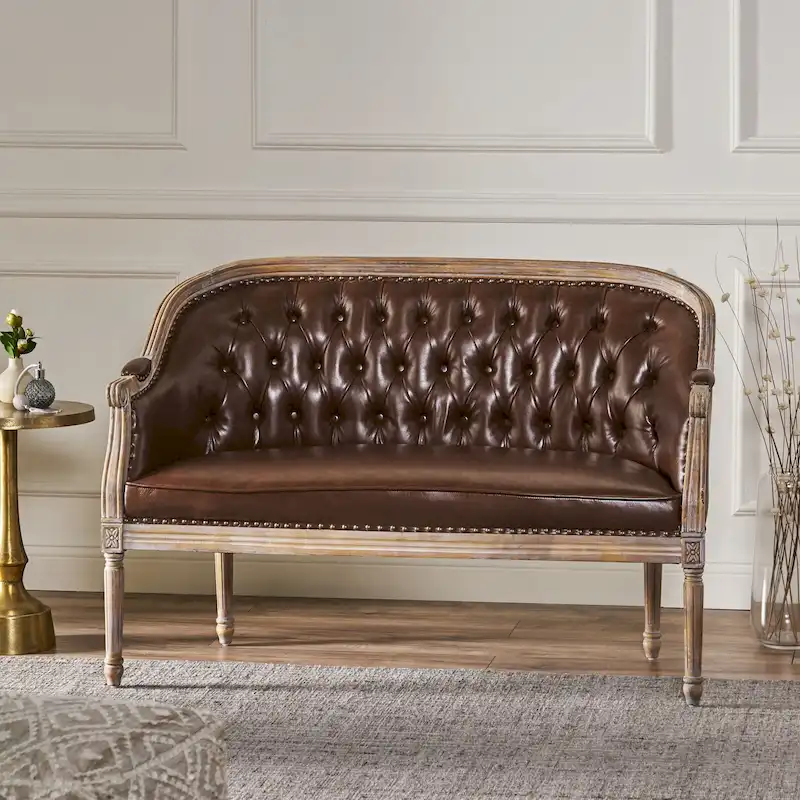 Faye Tufted Upholstered Loveseat by
