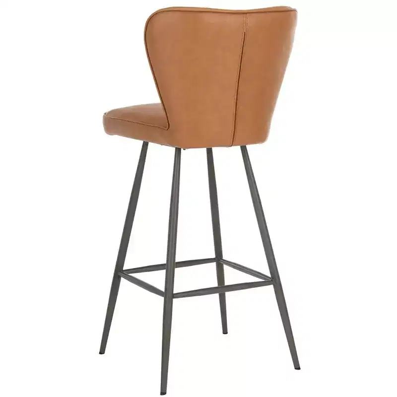 Aster Mid-Century Modern Tufted Bar Stool (Set Of 2) - FOX1703 - Safavieh Couture