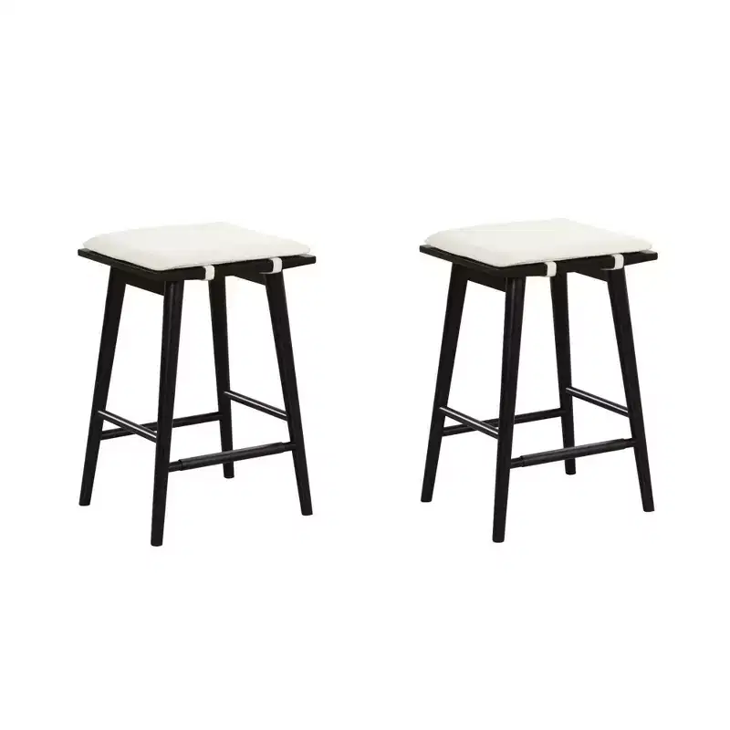 Nathan James Set of 2 Barker Boucle Counter Height Barstools