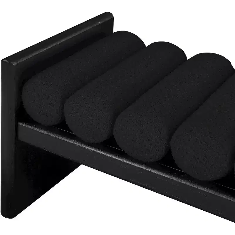 Meridian Furniture,Waverly Boucle Fabric Bench
