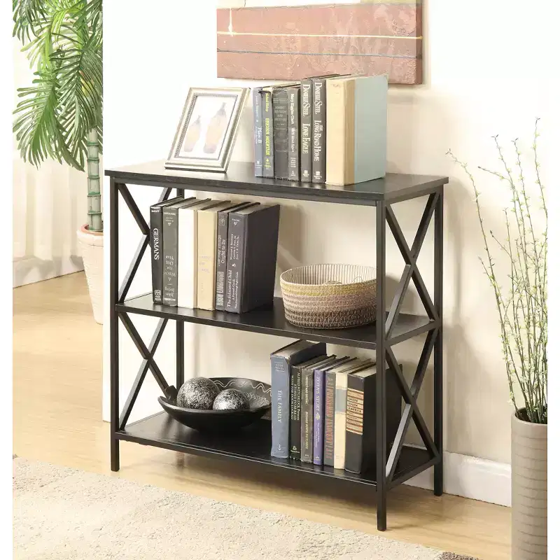 4-Tier Bookcase with Open Shelves, Multiple Finishes