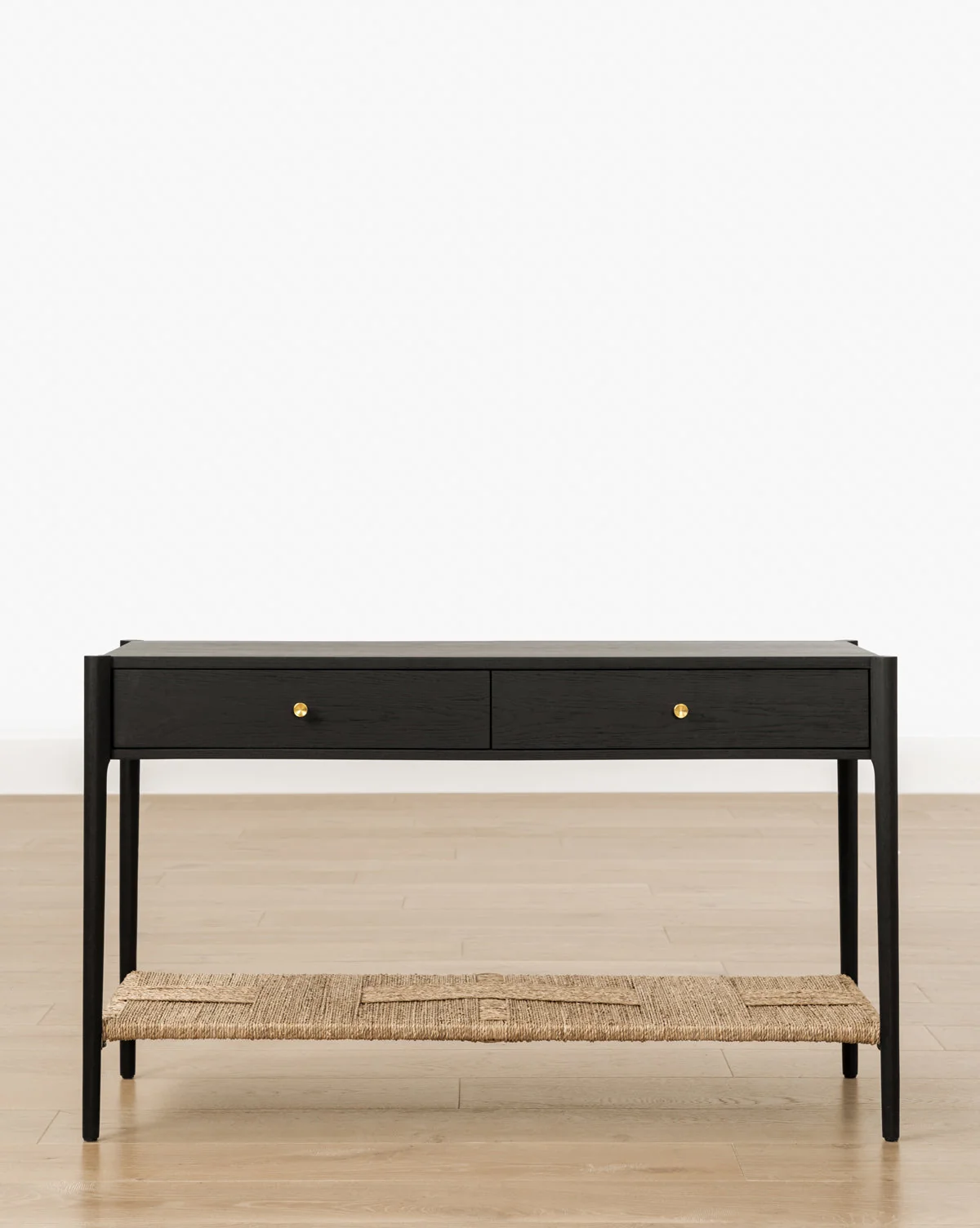 Modern Wood Console Table with 2-Drawer Storage for Living Room