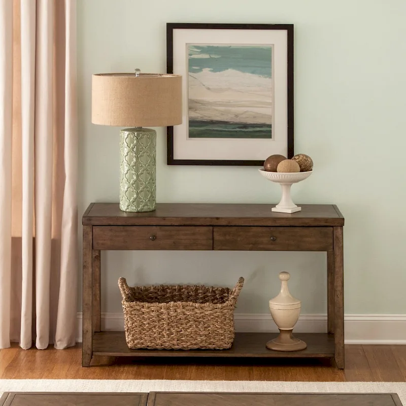 Mitchell Nutmeg Brown Sofa Table 46 Inches