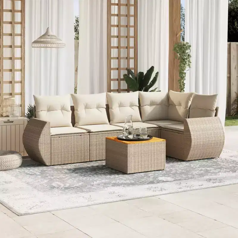 vidaXL Stylish Patio Sofa Set with Cushions - Tons of Colors to Choose From
