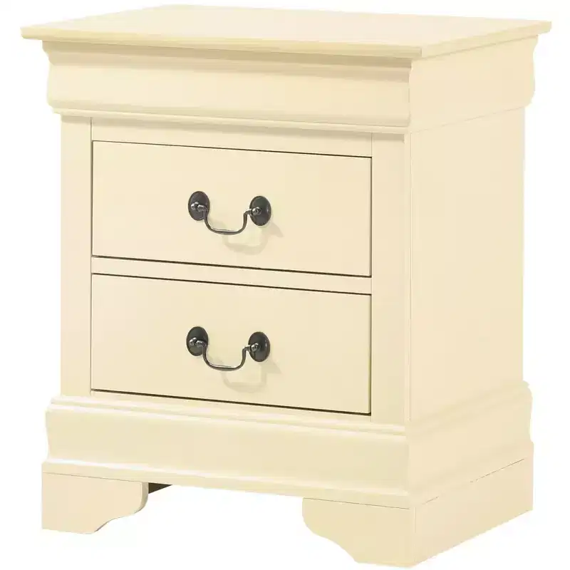 Louis Philippe 2-Drawer Nightstand (24 in. H X 21 in. W X 16 in. D)