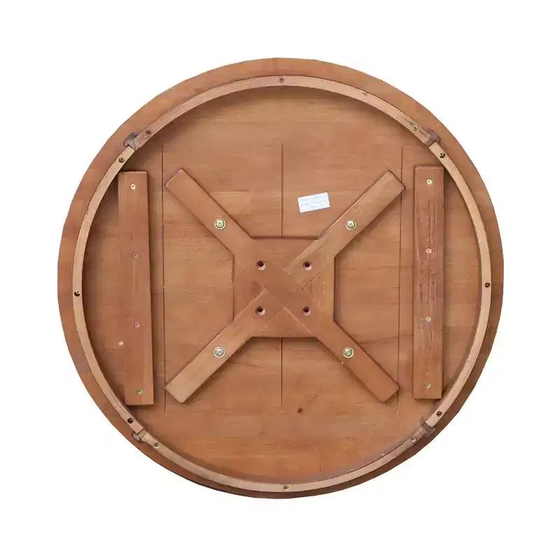 29.9" Dining Tables  Round Top Pedestal Distressed Oak