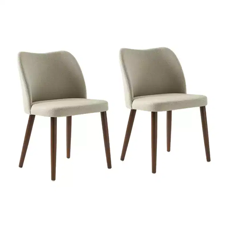 Elisa Mid-century Modern Upholstered Dining Chair Set of 2| ART OF LIVING DESIGNS
