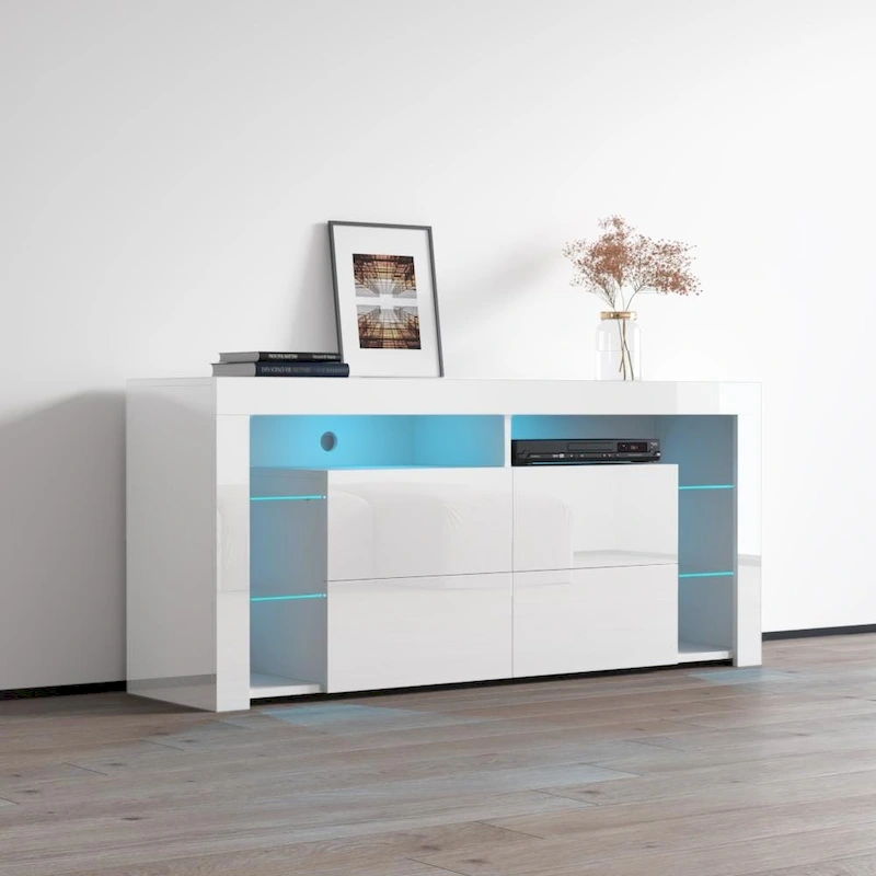 Meble Furniture Minelli Modern 61-inch Glossy TV Stand