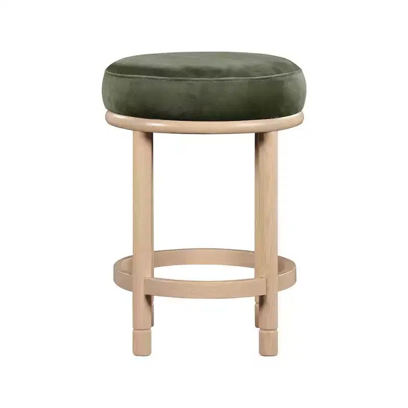 Meridian Furniture,Monette Green Velvet Counter Stool