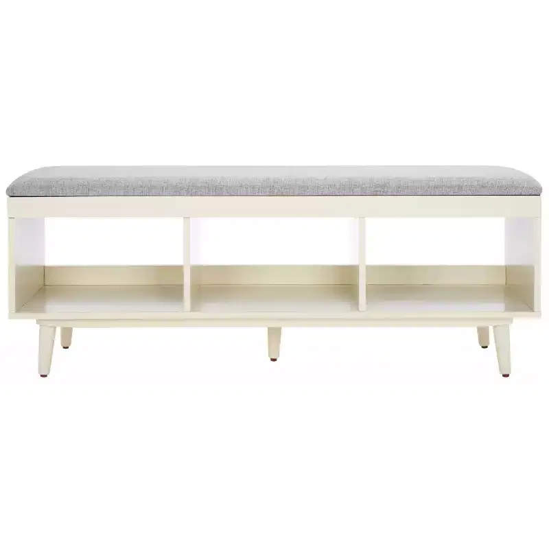 Cricket Open Shelf Bench With Cushion - BCH5000 - Safavieh