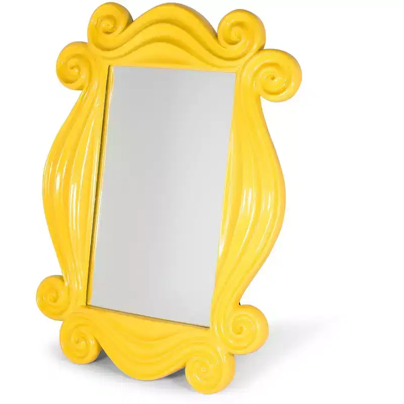 TV Show Yellow Peephole Frame Door Mirror Replica | 15 x 11 Inches