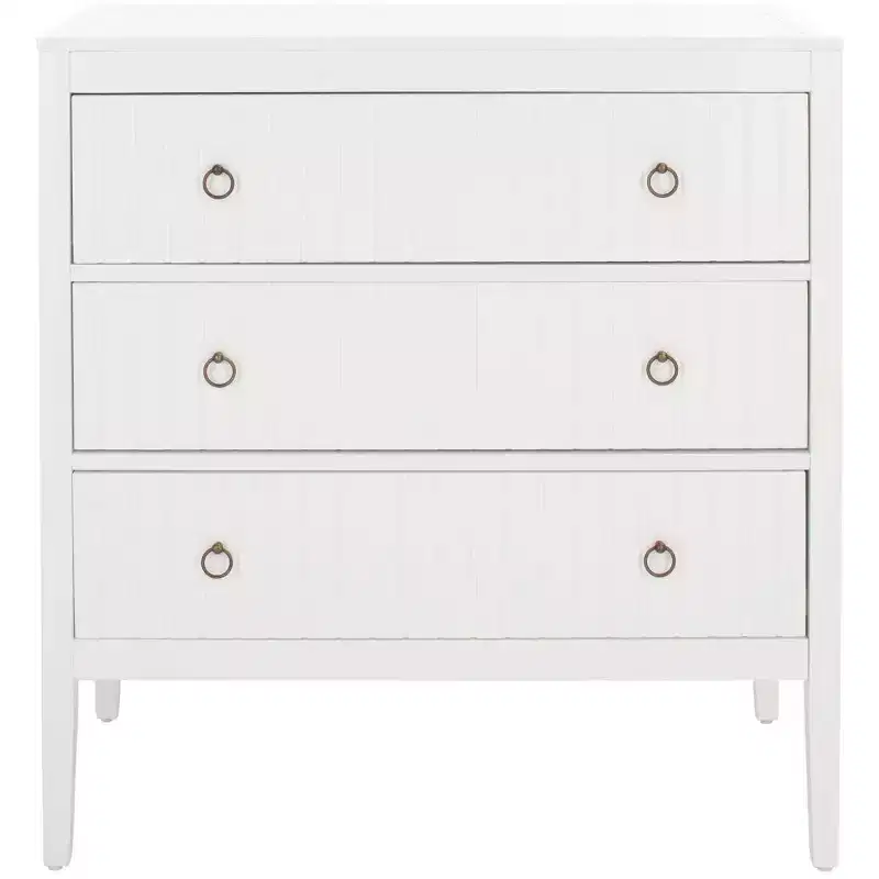Tegan 3 Drawer Chest - CHS5001 - White - Safavieh