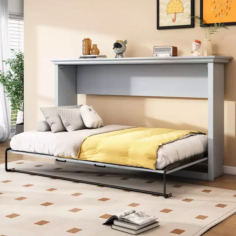 Twin Size Murphy Bed, Can Be Folded into a Cabinet