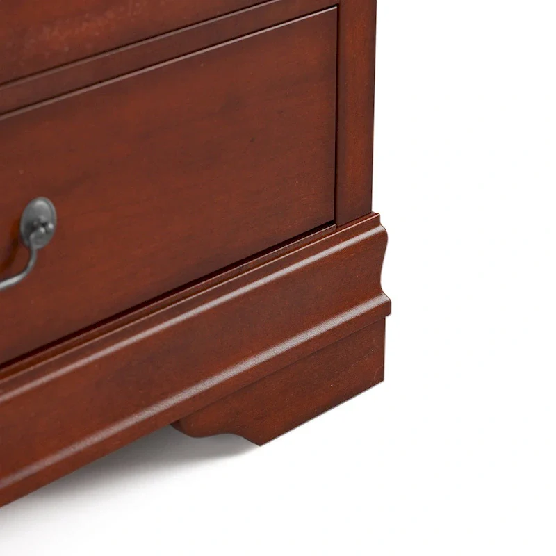 Furniture of America Devi Traditional 3-Piece Solid Wood Nightstand and Chest Set