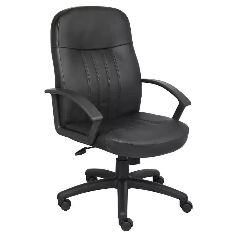 Black High-Back Executive Office Chair, Swivel, Single Seat