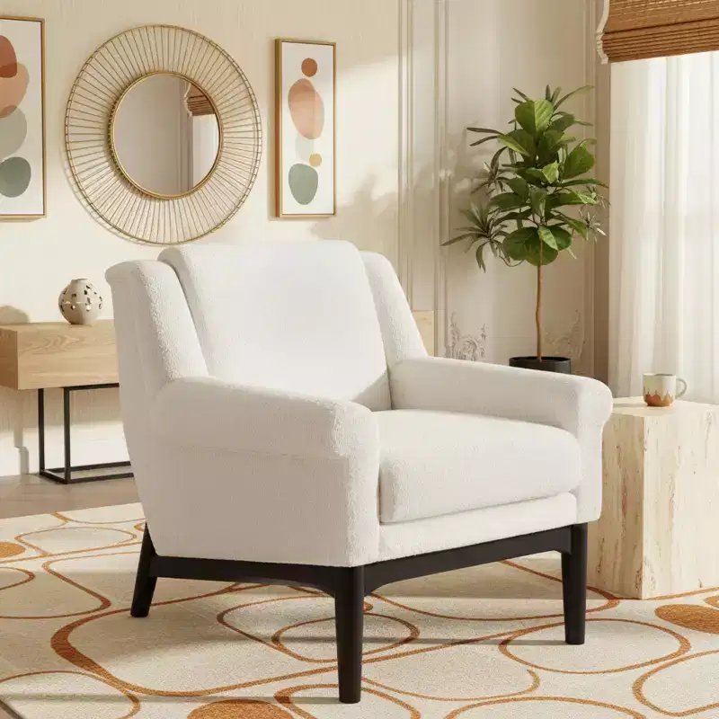 Polibi Flared-Arm Accent Chair
