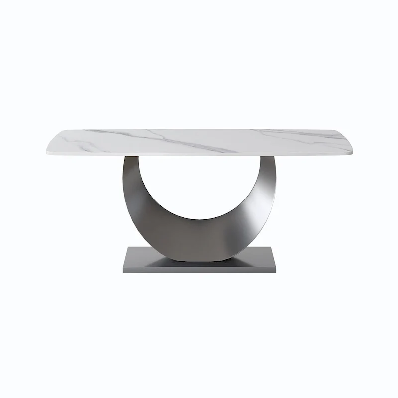 71 Modern Rectangular Sintered Stone Dining Table