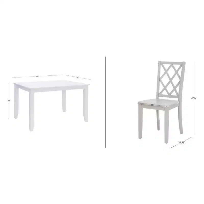 Powell 5pc Shelby Rectangle Counter Height Dining Set Gray