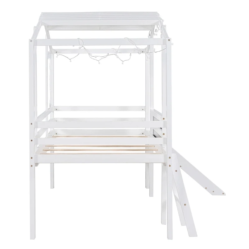 Twin Loft House Bed with Slide