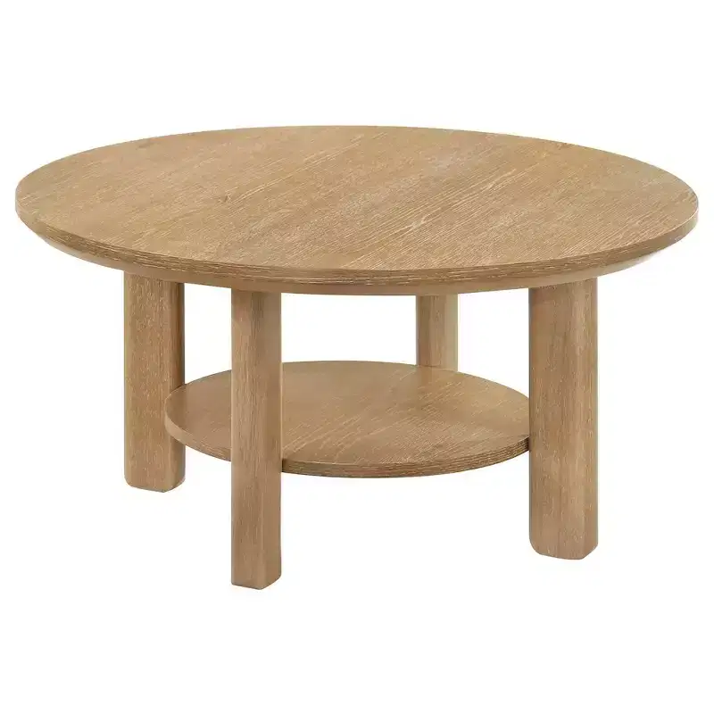Coaster,Ottowa 36-inch Round Wood Cocktail Coffee Table
