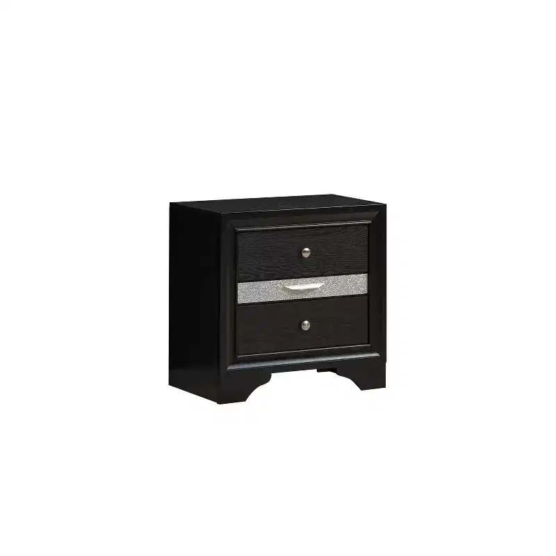 HomeStock Rectangle Sandle Wood Nighstand For Living Room and Bedroom