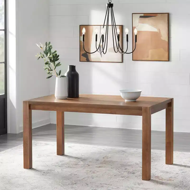 Buylateral Verdon Modern Farmhouse Rectangular Dining Table Driftwood
