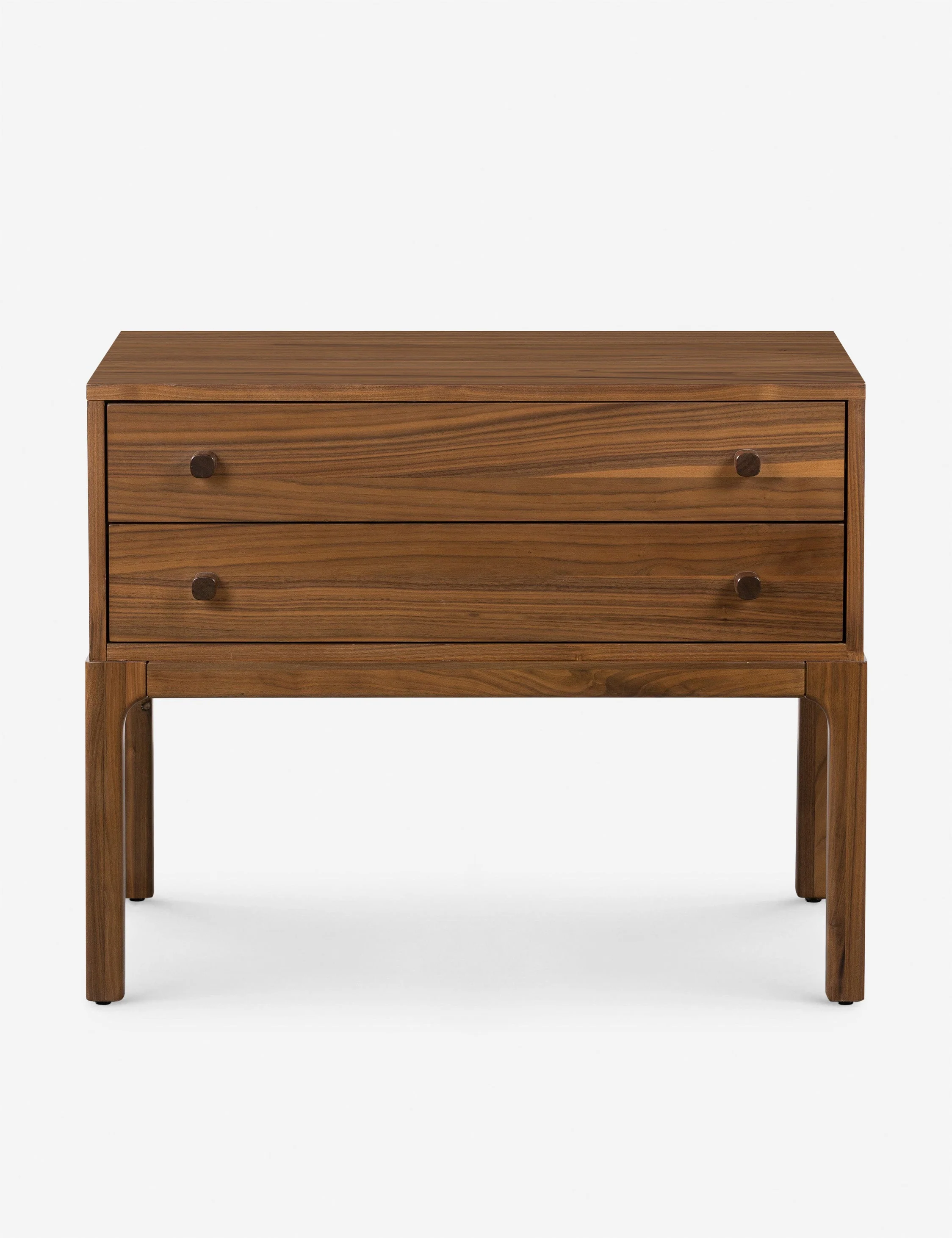 Nightstand - Inspired by campaign furniture of the 1800s—designed to be lightweight, durable, and easily portable for travel—the nightstand offers