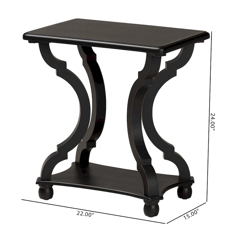 Cianna Classic and Traditional Wood End Table