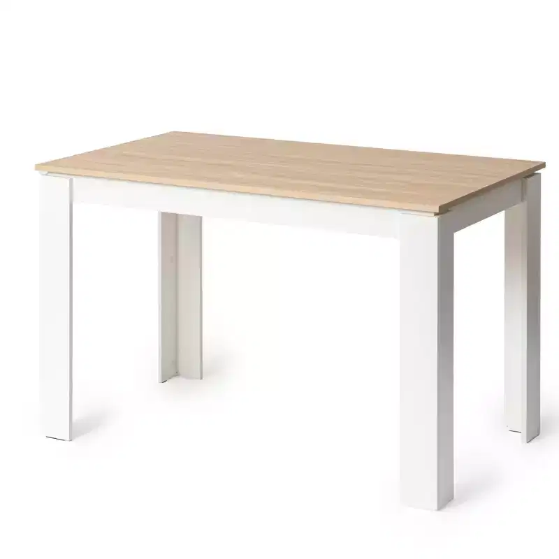 Dining Table Rectangular for 2-4 People, Kitchen & Dining Room Table with Wood Frame, for Small Spaces, Apartment, Home Office, Oak