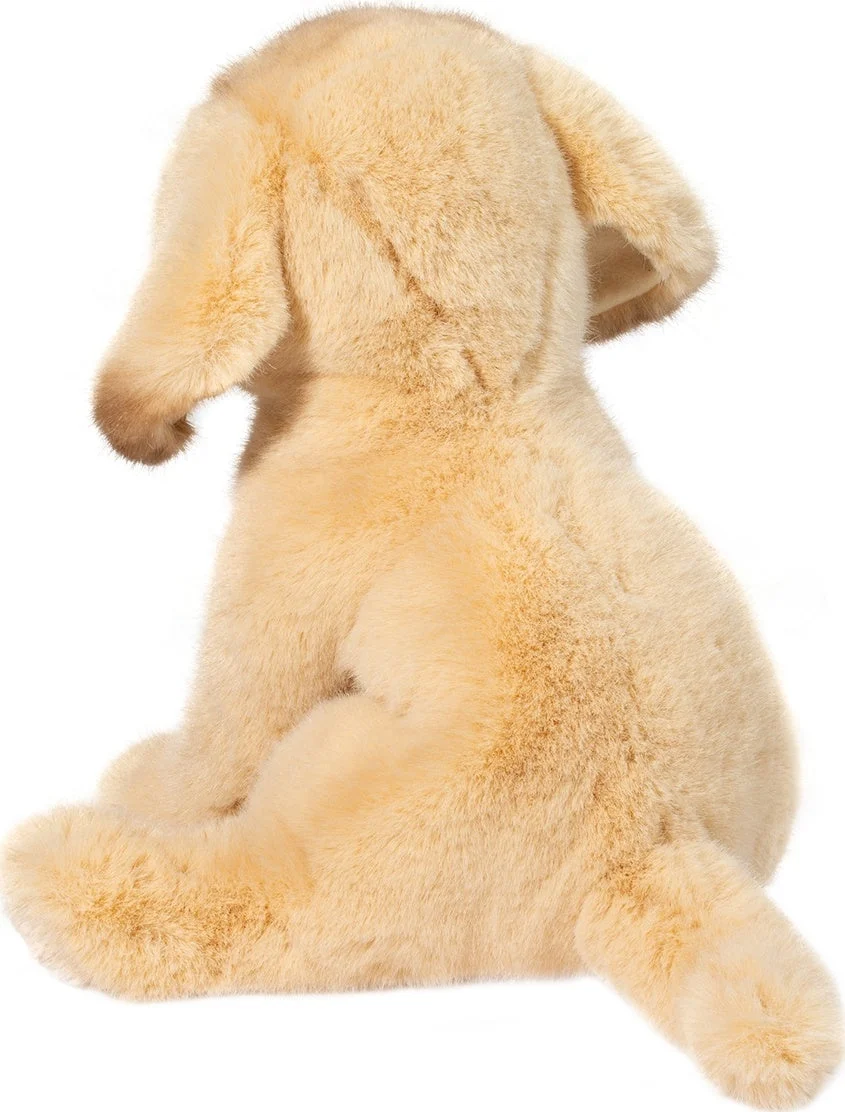 Ace Yellow Lab Stuffed Animal Plush Puppy Sitting Poseable Toy