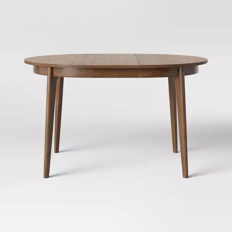 Astrid Mid-Century Round Extendable Dining Table - Threshold