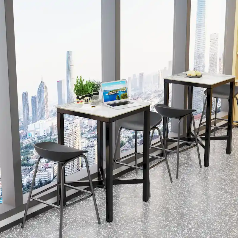 Bar Height 41.4 Dining Table - 27.55x27.55x41.4 inch