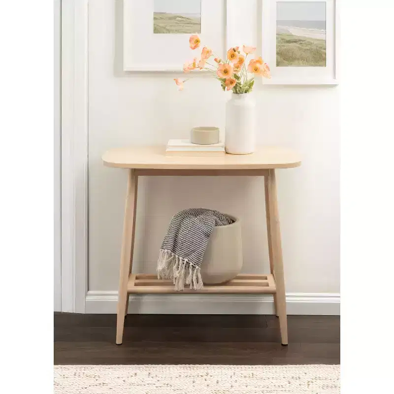 Wood Console Table 32x16x30 Natural
