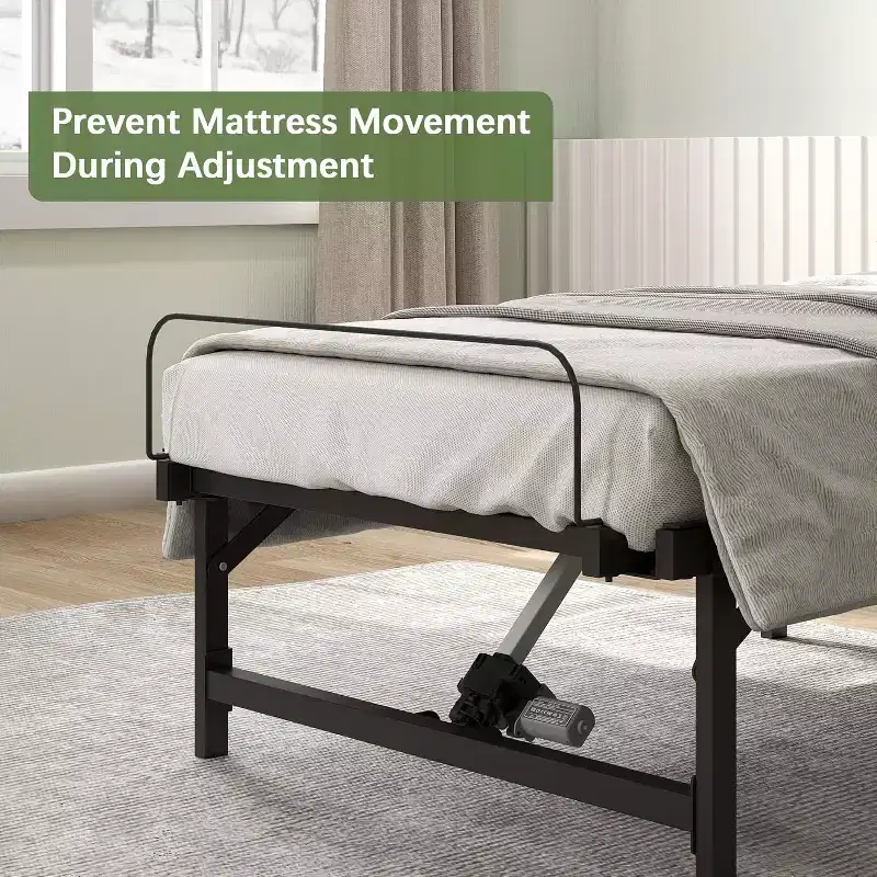 Sandinrayli Adjustable Bed Frame Electric Bed Base with Remote Control , Twin XL