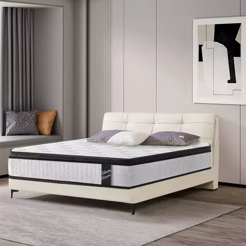 Okak Modern 12 Inch Thicken Pocket Spring Hybrid Mattress with Memory Foam for Comfy Sleep,Medium Feel Bed Mattresses