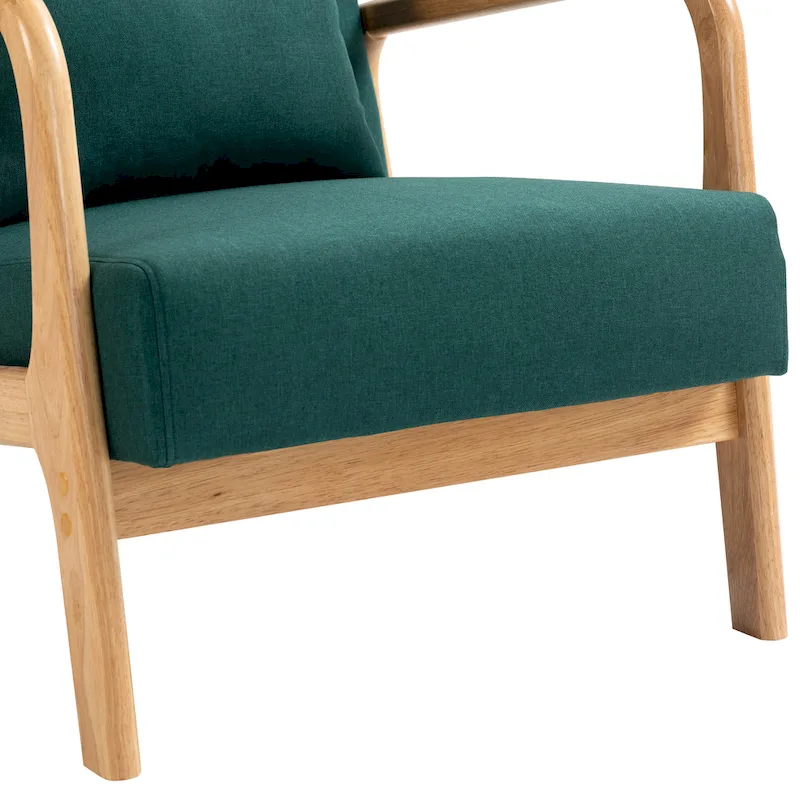 Upholstered Arm Chair with Cution Modern Side Accent Chairs - 25.8W x 28.7H x 32.3D