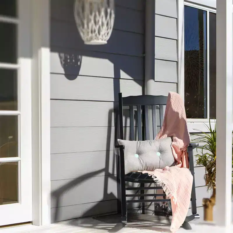 Karl Home | 24-Inch Solid Wood Patio Rocking Chair