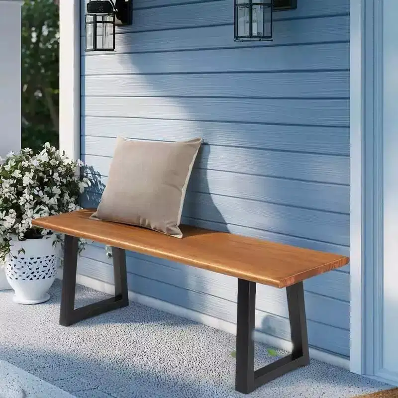 Karl Home | Patio Poplar Wooden Bench