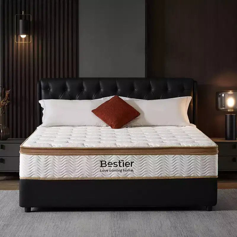 10 Twin Mattress, Hybrid Spring Memory Foam Mattress in a Box, Cooling Medium Firm Bed Mattress, Pressure Relief