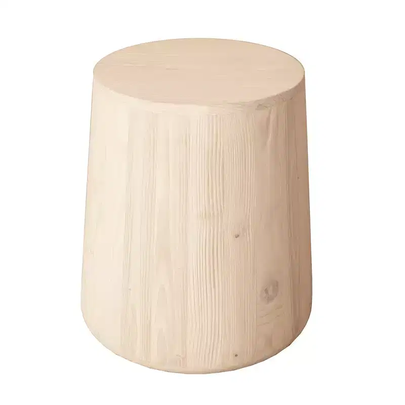 HomeRoots 18 Natural Solid Wood Round End Table
