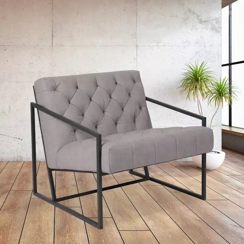 Emma and Oliver Home Office Tufted Lounge Accent Chair