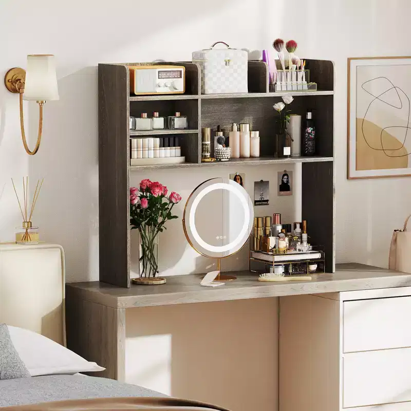 3-Tier Desktop Bookshelf with 6 Shelves – Desk Organizer for Home Office
