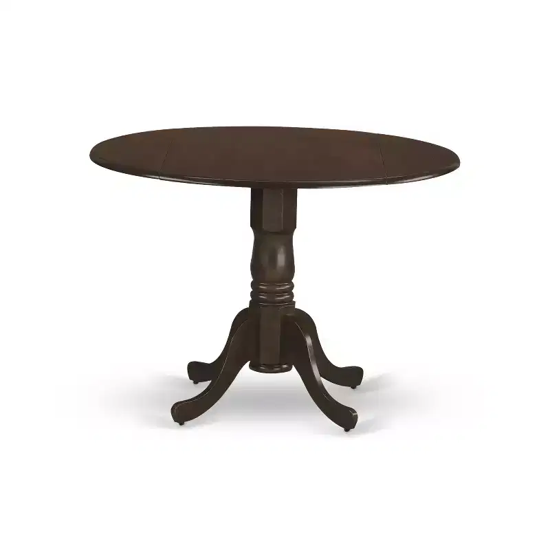 Kitchen Dinette Set - 3 Piece Round Table & Chairs - Small Space Dining Set - Espresso Finish