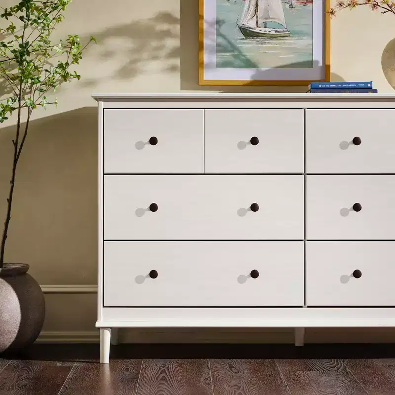 Mid Century Modern Horizontal 6-Drawer Dresser