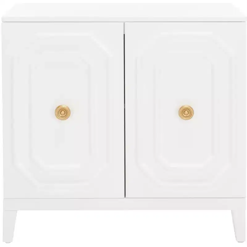 Riya 2 Door Hall Cabinet - CHS5003 - White - Safavieh