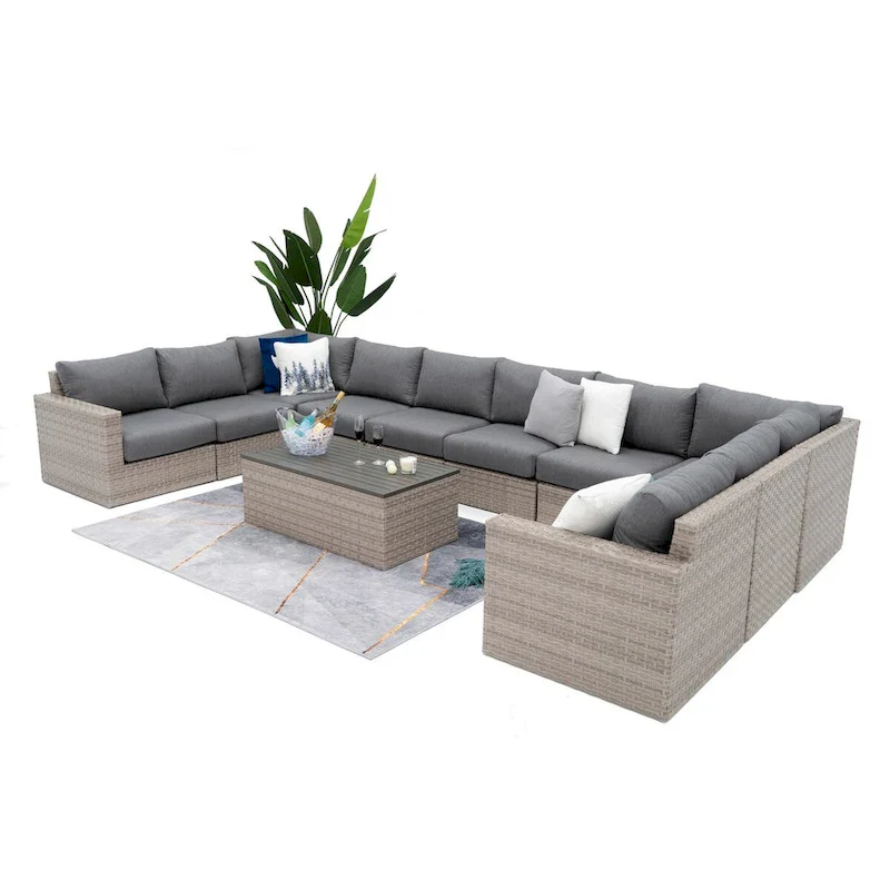 Avalon Bay 11-piece Deep Seating Sectional