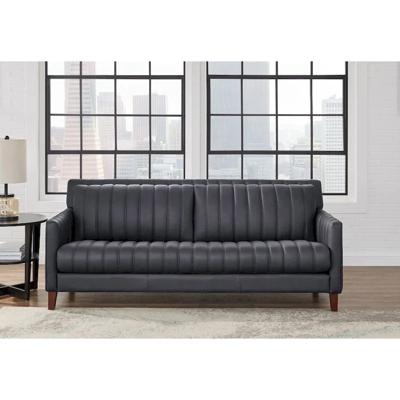 Hydeline Ennis Top Grain Leather Sofa and Chair Set - Sofa, Chair